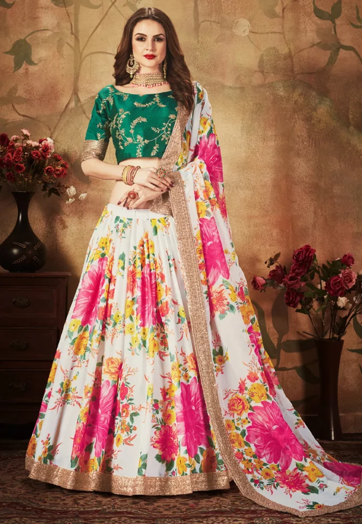 printed lehengas