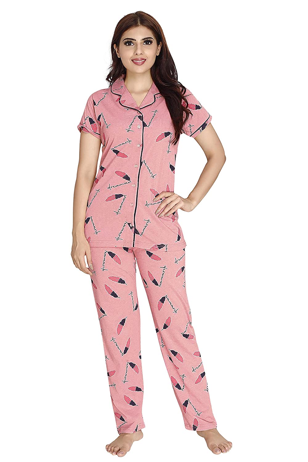 indianSleepshirt and Pajama Set-