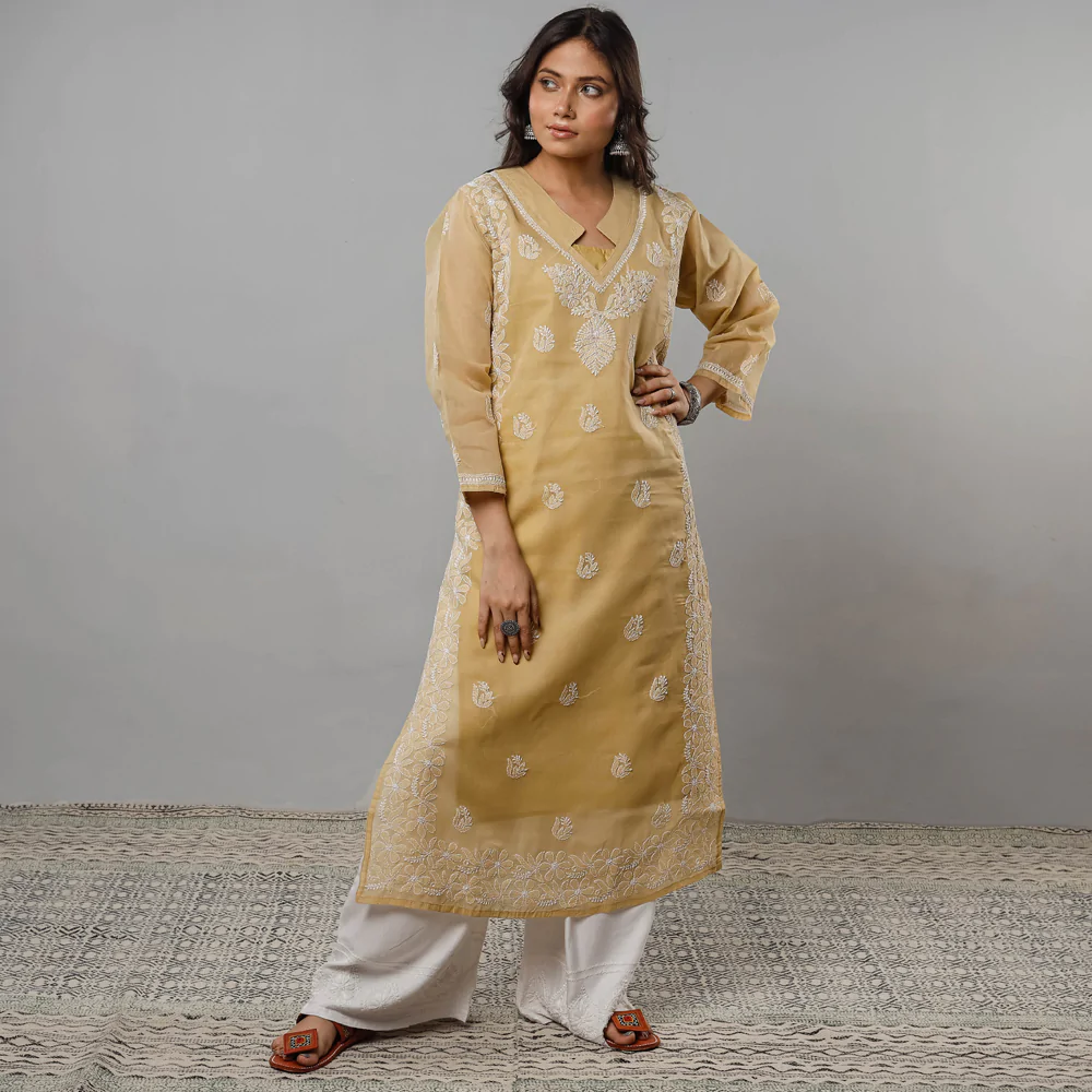 chikankari-kurti